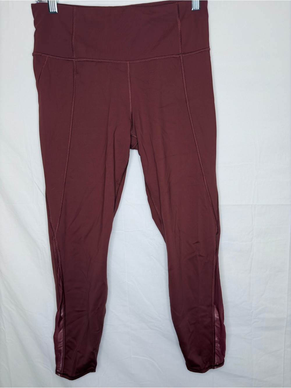 Athleta Girls Maroon High-Waist Active Leggings